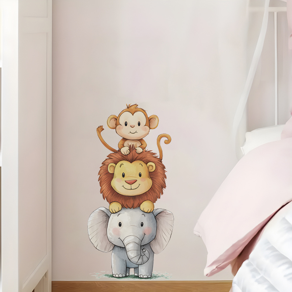 Baby Nursery Decor Girl - Cute Forest Animals Wall Stickers for