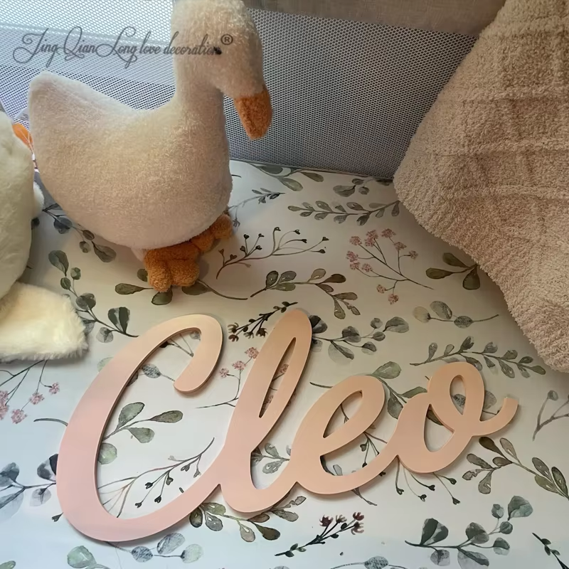 Baby Nursery Name Letters - Custom wood name sign nursery name