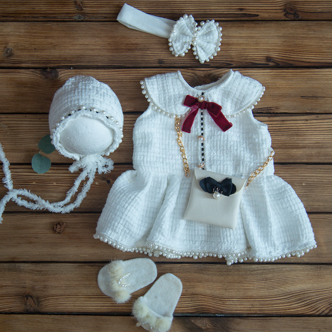 Baby Nursery Set - Newborn Sewing Girl Dress Soft Stretch