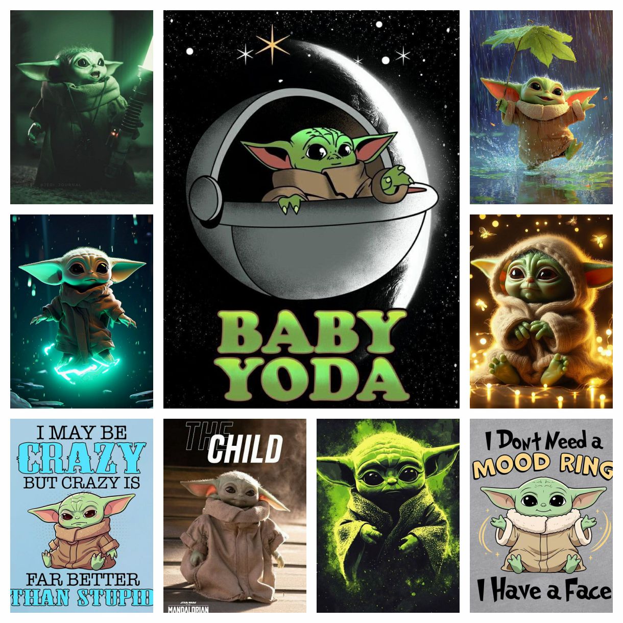 Baby Yoda Nursery - Star Wars Cute Baby Yoda 5D