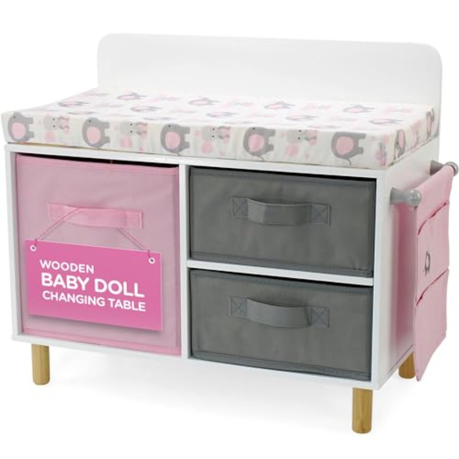 Baby Nursery Elephant Theme - 14-19 Inch Baby Doll Nursery Furniture