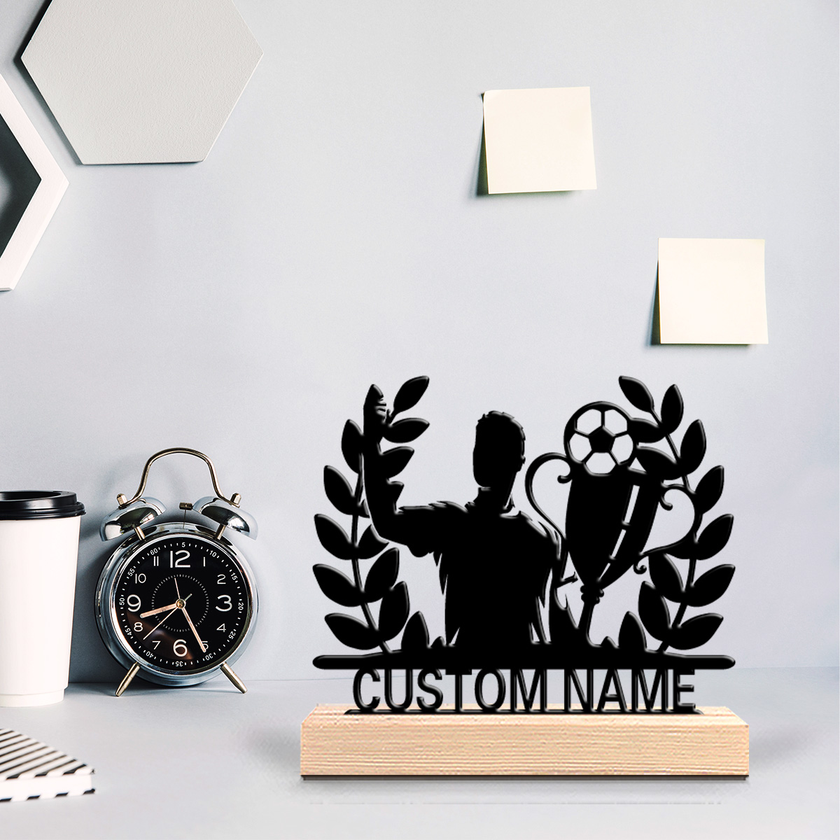 Baby Nursery Frames - 1pc Fun Personalized Custom Soccer trophy