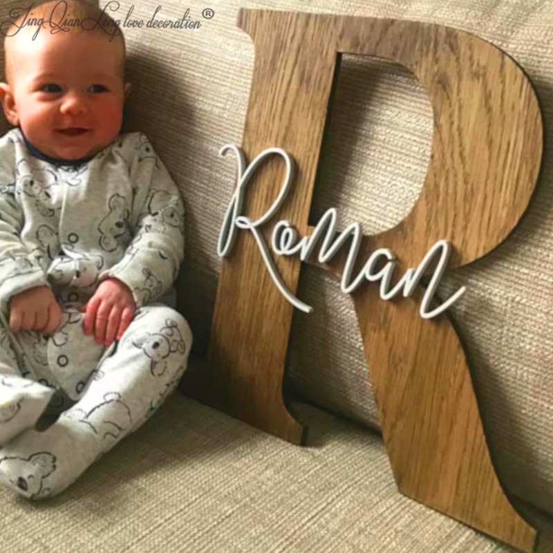 Baby Nursery Name Letters - Custom wooden Decor-Nursery Name Sign-Nursery Wall