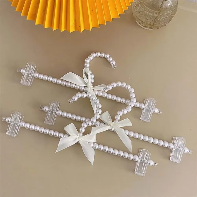 Baby Nursery Wardrobe - 5Pcs Kids Pearl Clothes Hanger Practical