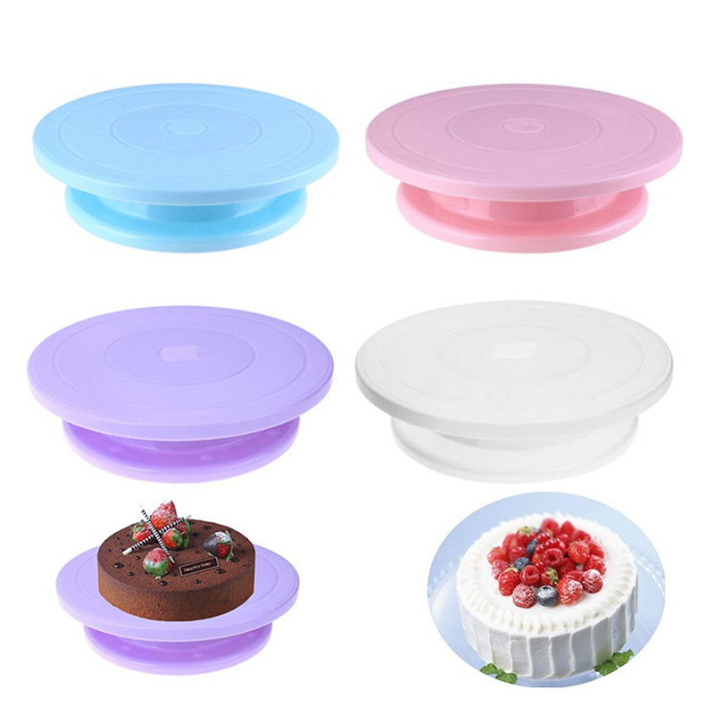Changing Table Topper - 1pc Plastic Cake Plate Turntable Rotating