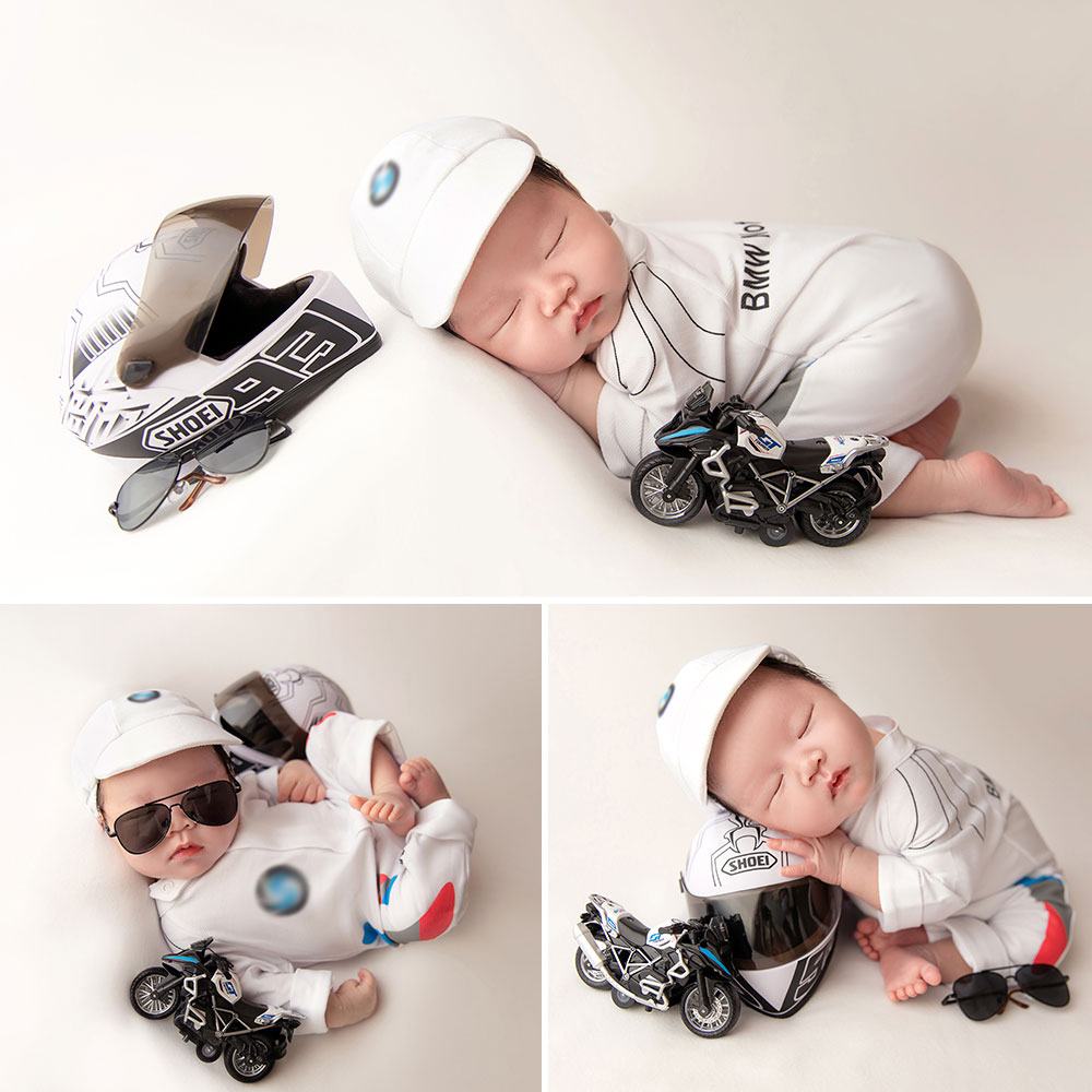 Baby Nursery Set - 0-1 Month Newborn Photography Props Motorsport