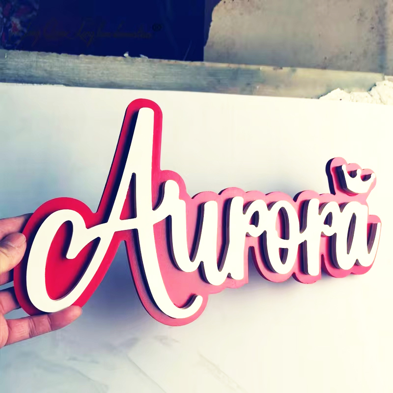 Baby Nursery Name Letters - Custom Wooden Name Sign Personalised Baby