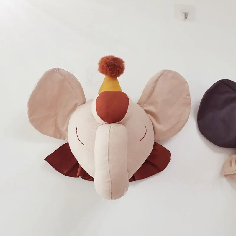 INS Cartoon Animals Head Wall  - огляд і ціна Baby Nursery Decor Girl