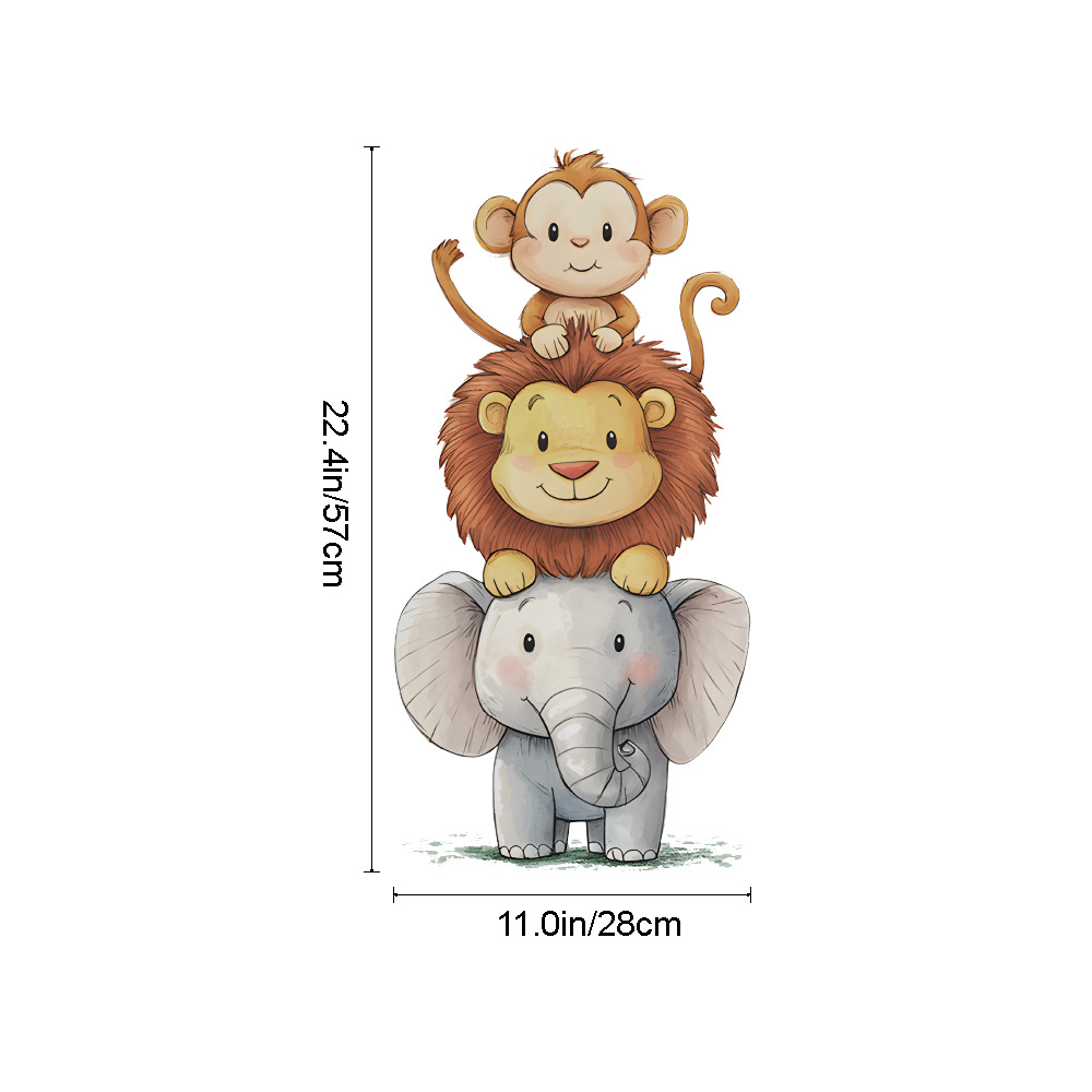 Cute Forest Animals Wall Stick - огляд і ціна Baby Nursery Decor Girl