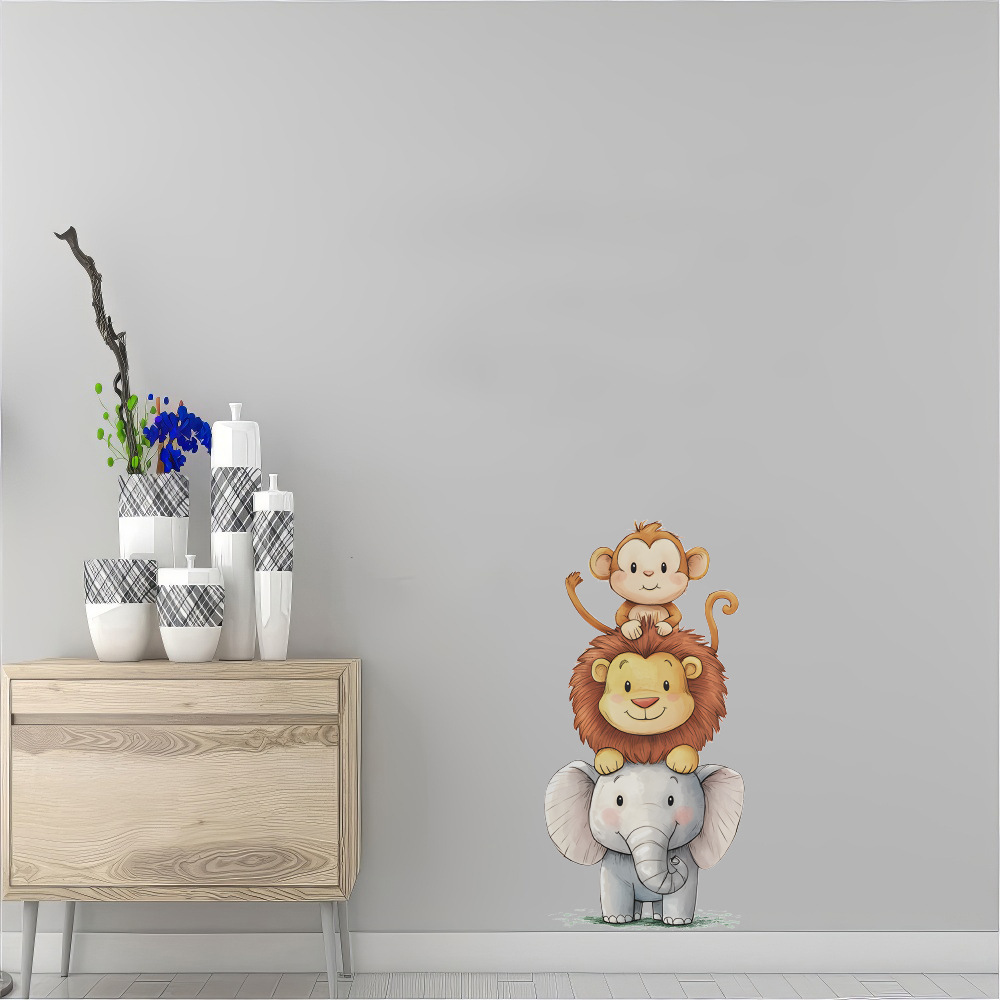 Cute Forest Animals Wall Stick - огляд і ціна Baby Nursery Decor Girl