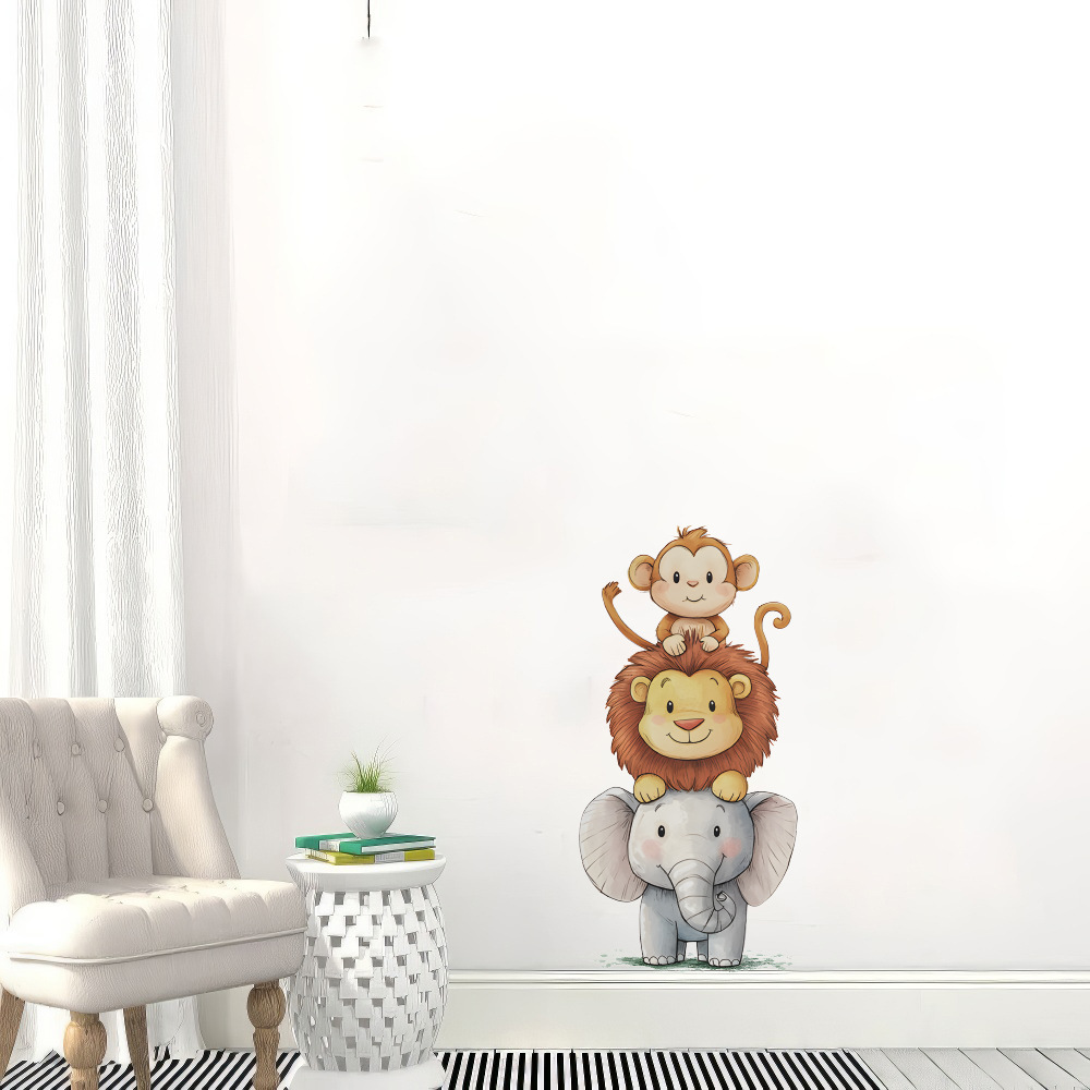 Cute Forest Animals Wall Stick - огляд і ціна Baby Nursery Decor Girl