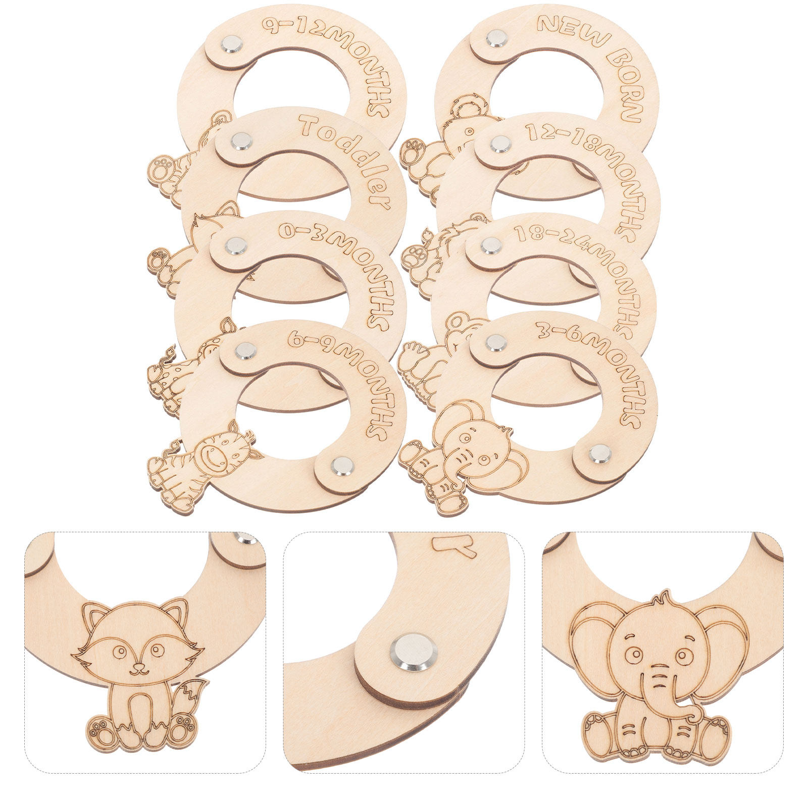8Pcs Baby Closet Clothing Size - огляд і ціна Baby Nursery Wardrobe