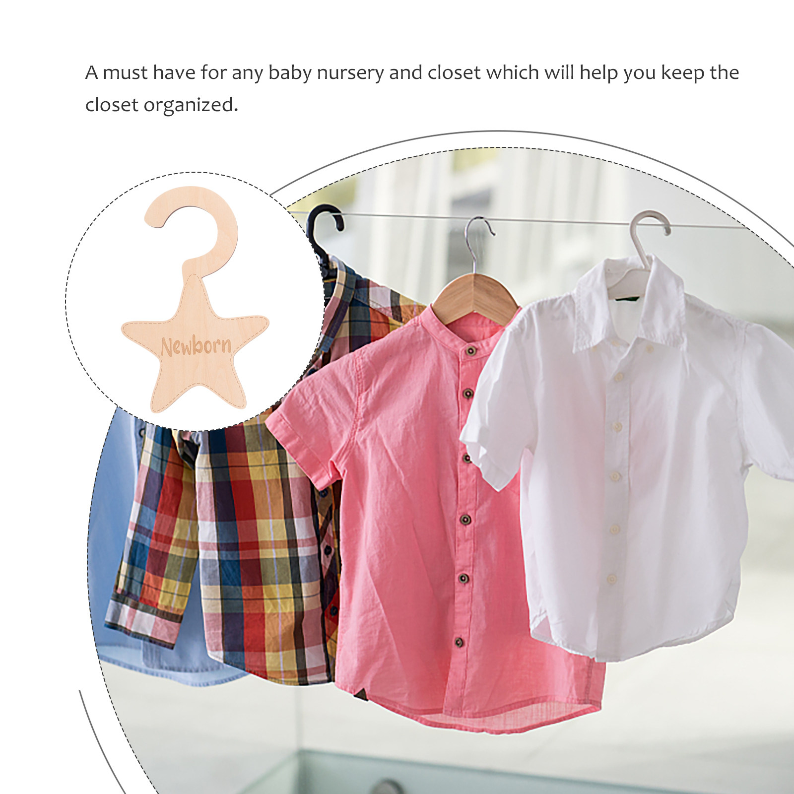 7Pcs Infant Clothes Dividers W - огляд і ціна Baby Nursery Wardrobe