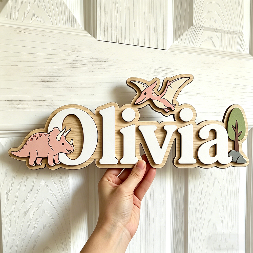 Personalized Dinosaur Name Sig - огляд і ціна Baby Nursery Name