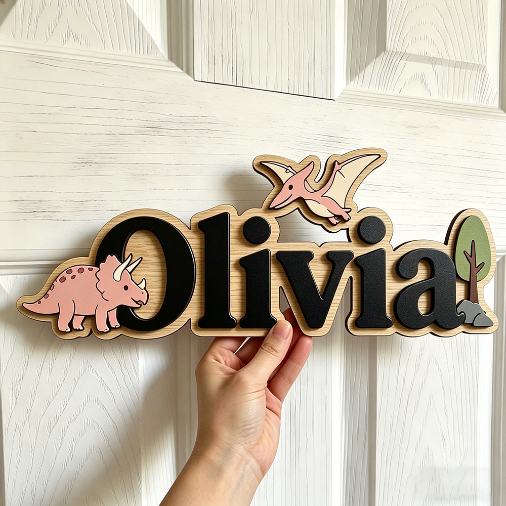 Personalized Dinosaur Name Sig - огляд і ціна Baby Nursery Name
