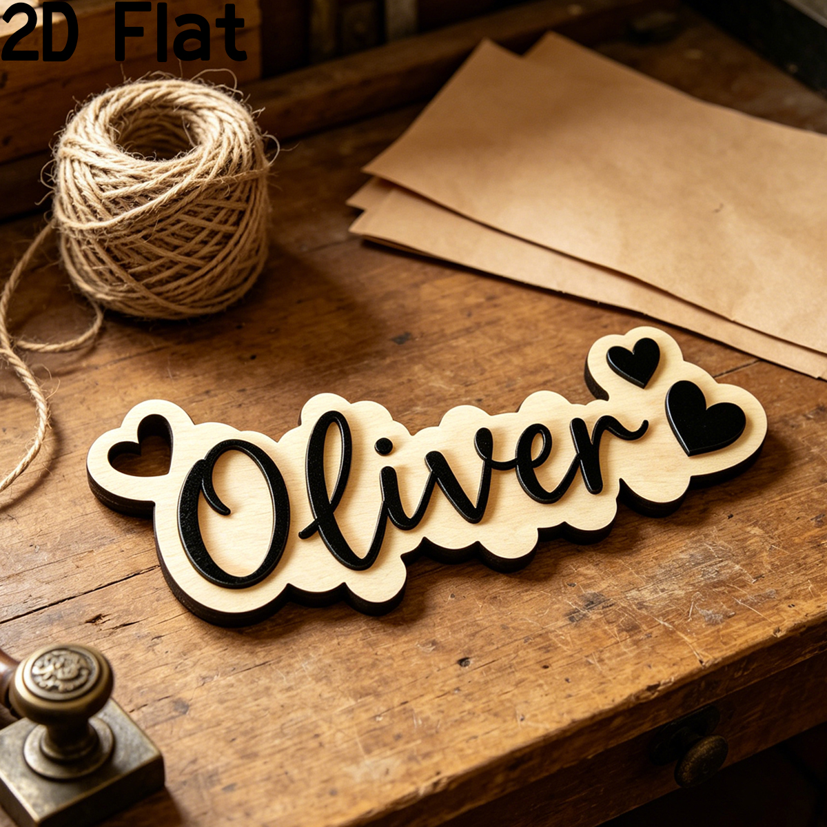1Pc Custom Love Decor Wooden A - огляд і ціна Baby Nursery Name