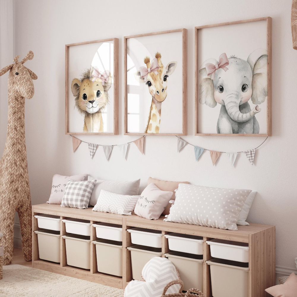 Baby Girl Nursery Wall Art Set - огляд і ціна Baby Nursery Frames