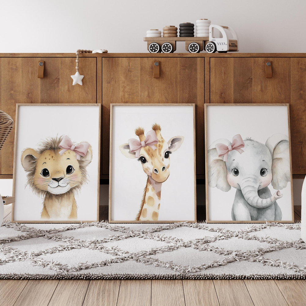 Baby Girl Nursery Wall Art Set - огляд і ціна Baby Nursery Frames