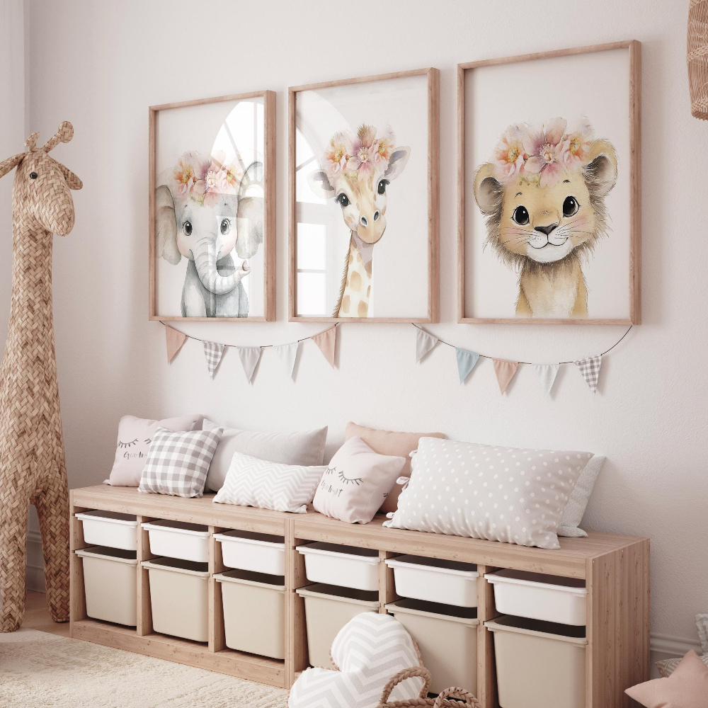 Baby Girl Nursery Wall Art Set - огляд і ціна Baby Nursery Frames