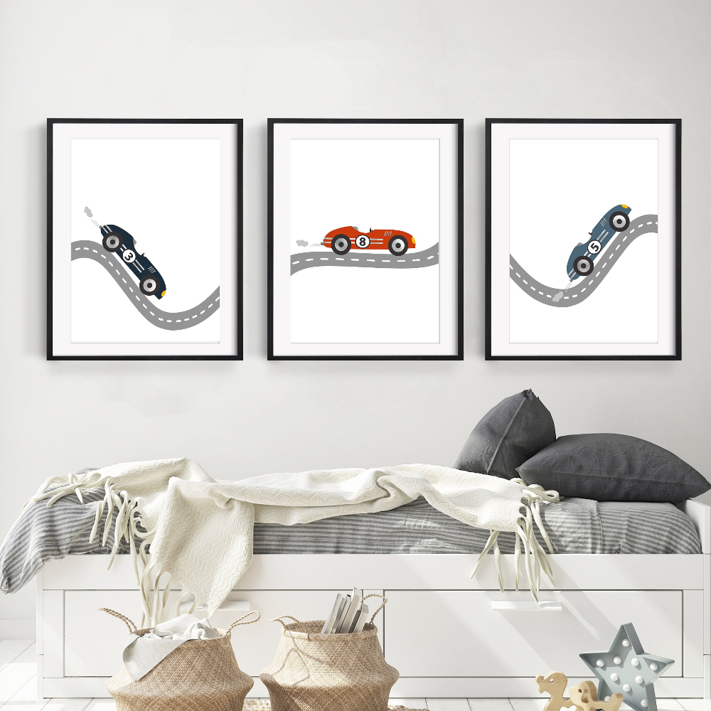 Race Car Wall Art Canvas Print - огляд і ціна Baby Nursery Frames