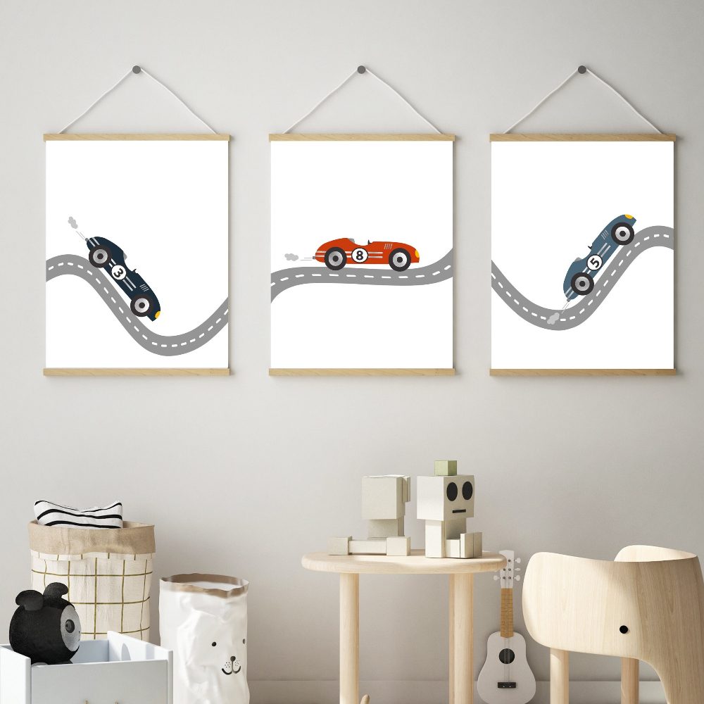 Race Car Wall Art Canvas Print - огляд і ціна Baby Nursery Frames