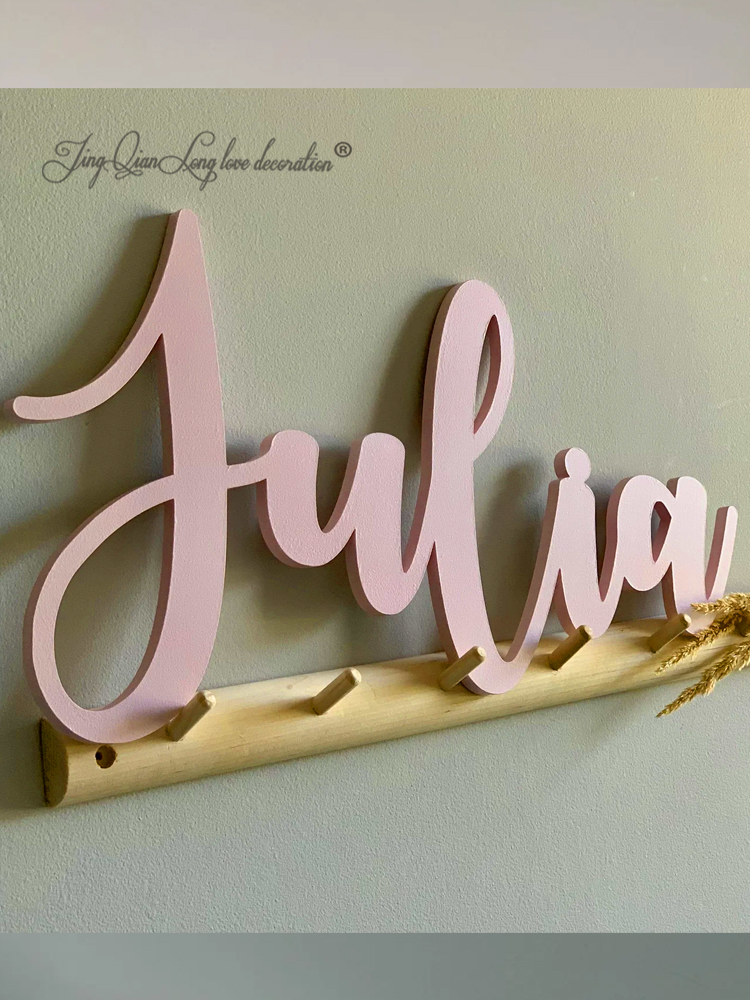 Custom Wooden Name Sign Baby N - огляд і ціна Baby Nursery Name Letters