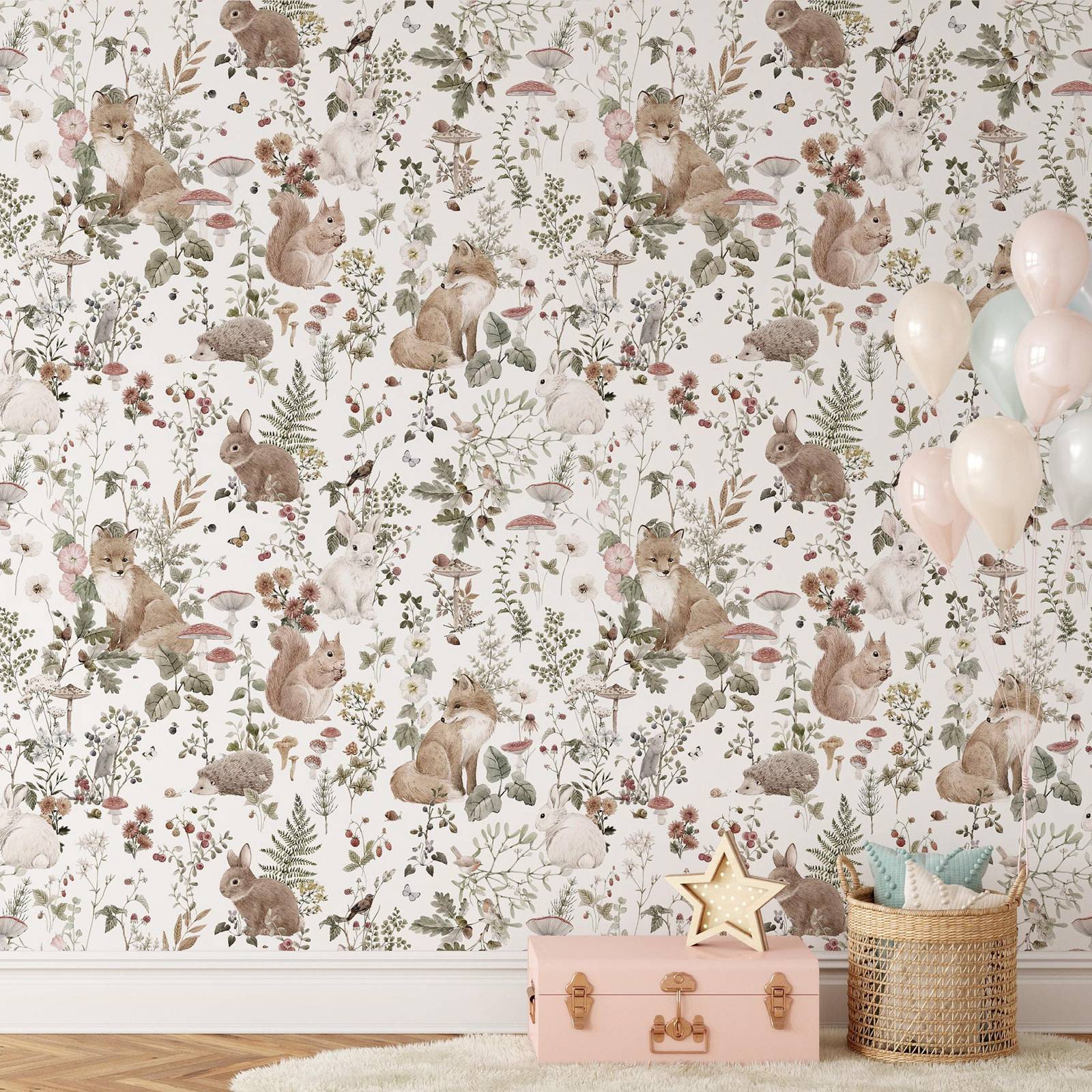 Forest Babies MuraL, Boys Nurs - огляд і ціна Baby Nursery Murals