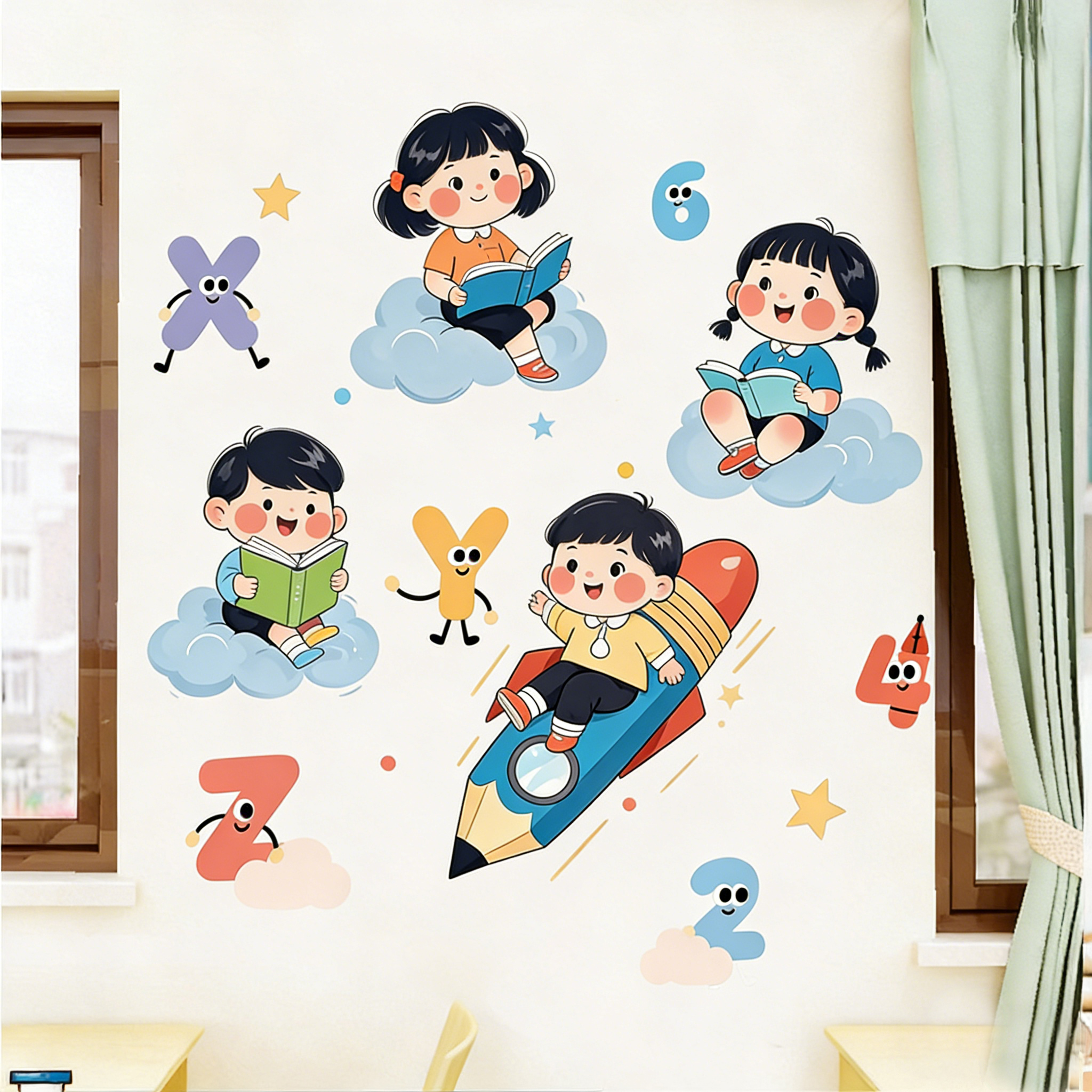 Cartoon Stickers for Baby Room - огляд і ціна Baby Nursery Murals