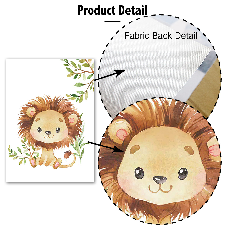 Lion Elephant Giraffe Monkey Z - огляд і ціна Baby Nursery Jungle Animals