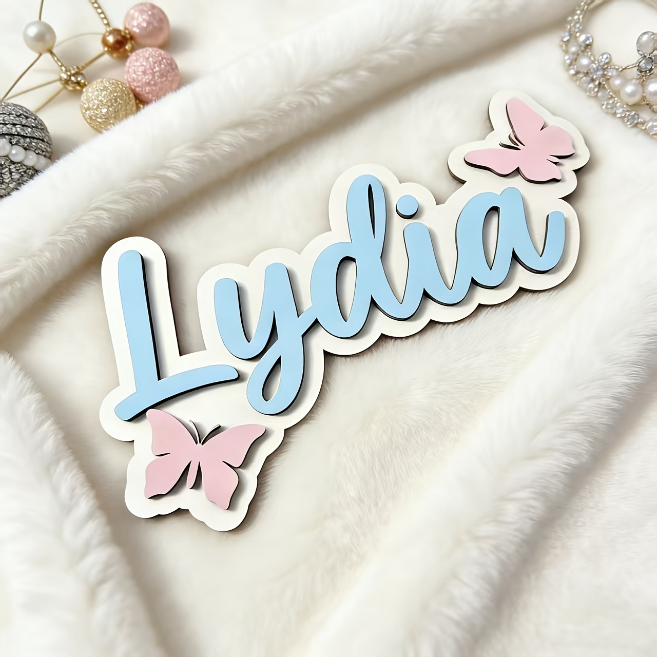 Personalized Blue & Pink Butte - огляд і ціна Baby Nursery Name
