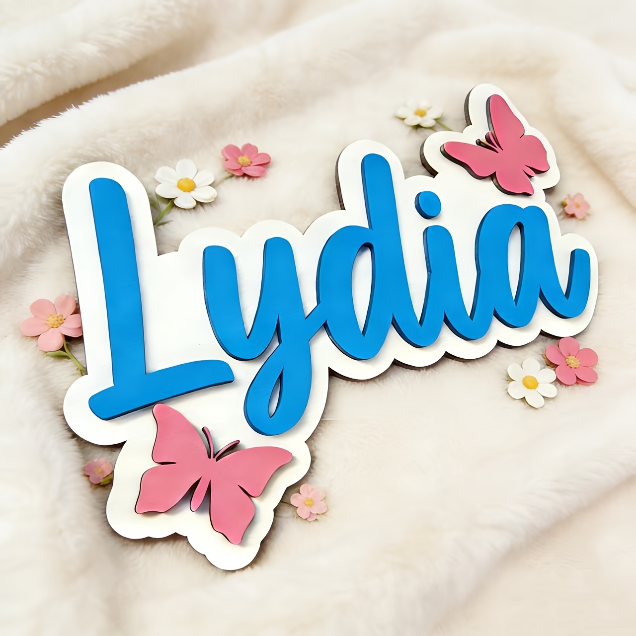 Personalized Blue & Pink Butte - огляд і ціна Baby Nursery Name