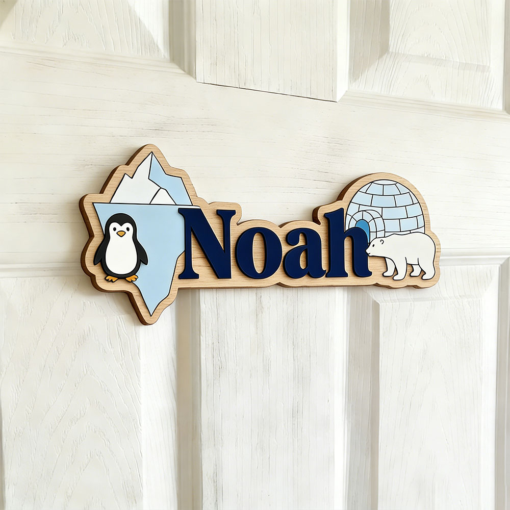 Arctic Penguin & Polar Bear Cu - огляд і ціна Baby Nursery Name