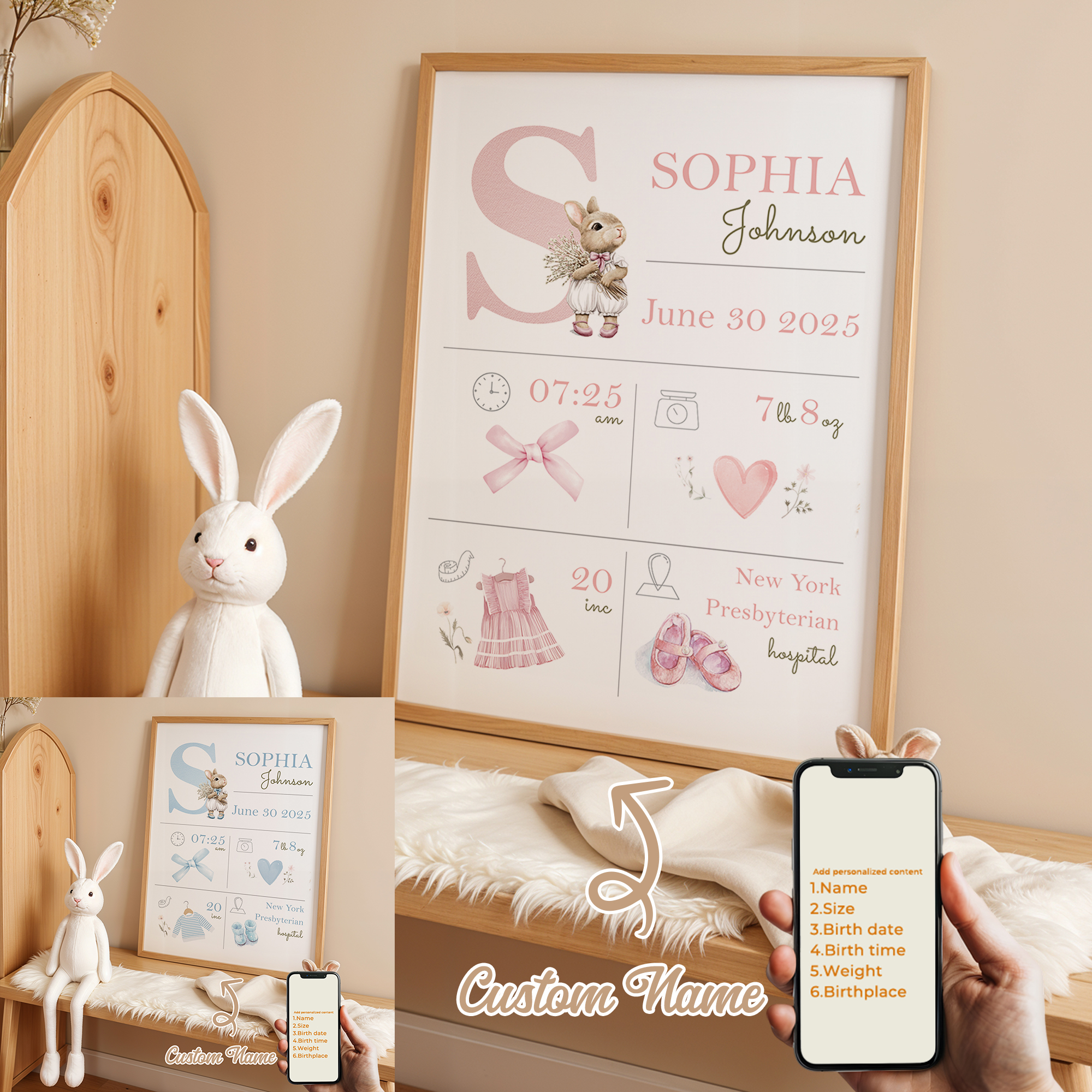 Personalized Custom Name Carto - огляд і ціна Baby Nursery Name