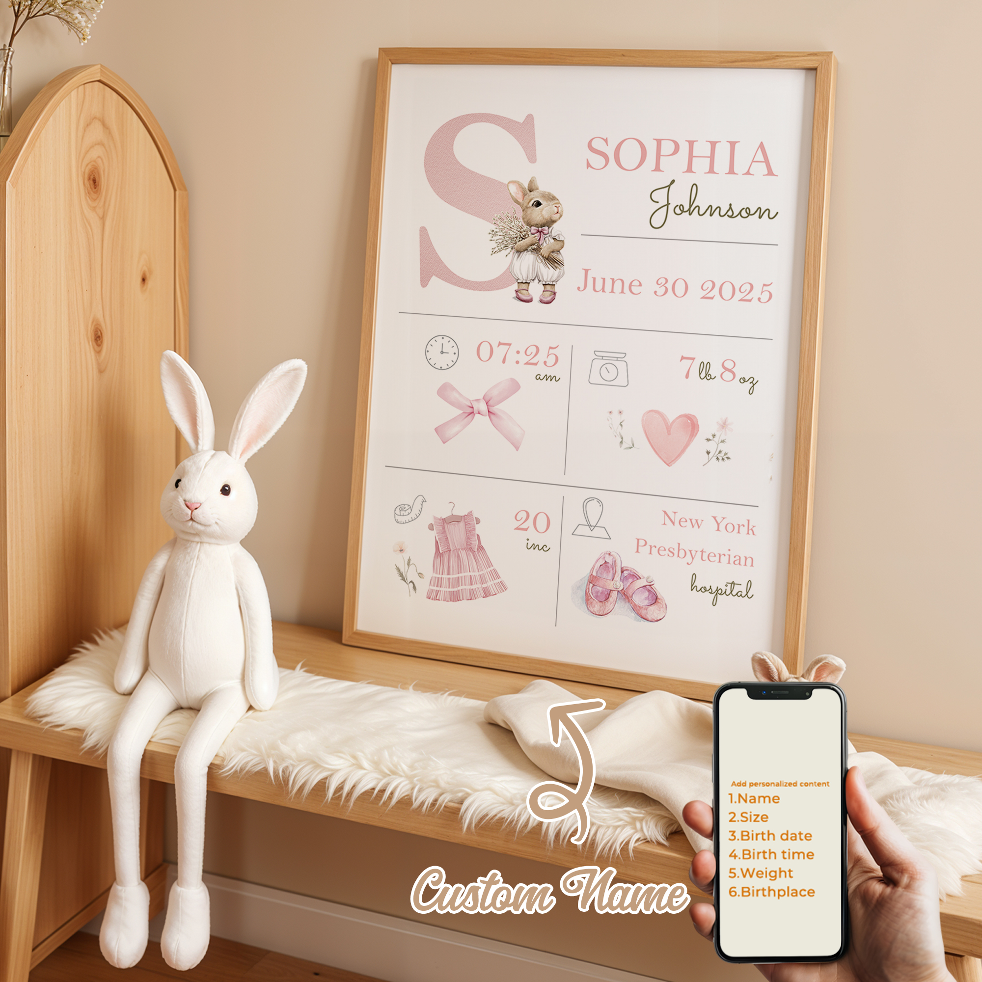 Personalized Custom Name Carto - огляд і ціна Baby Nursery Name