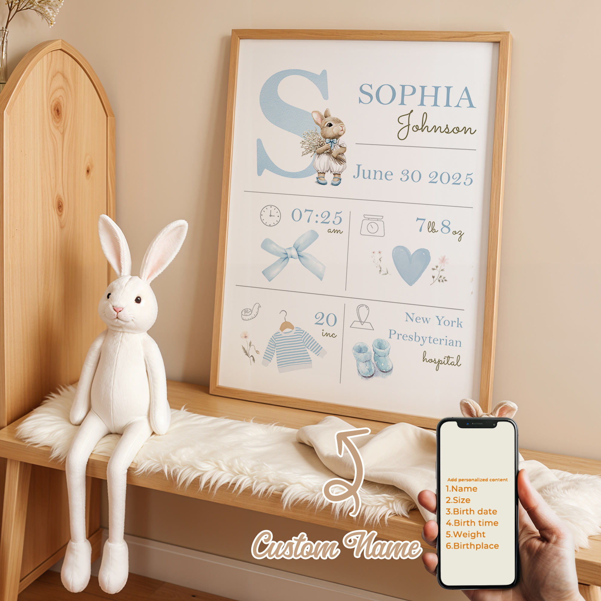 Personalized Custom Name Carto - огляд і ціна Baby Nursery Name