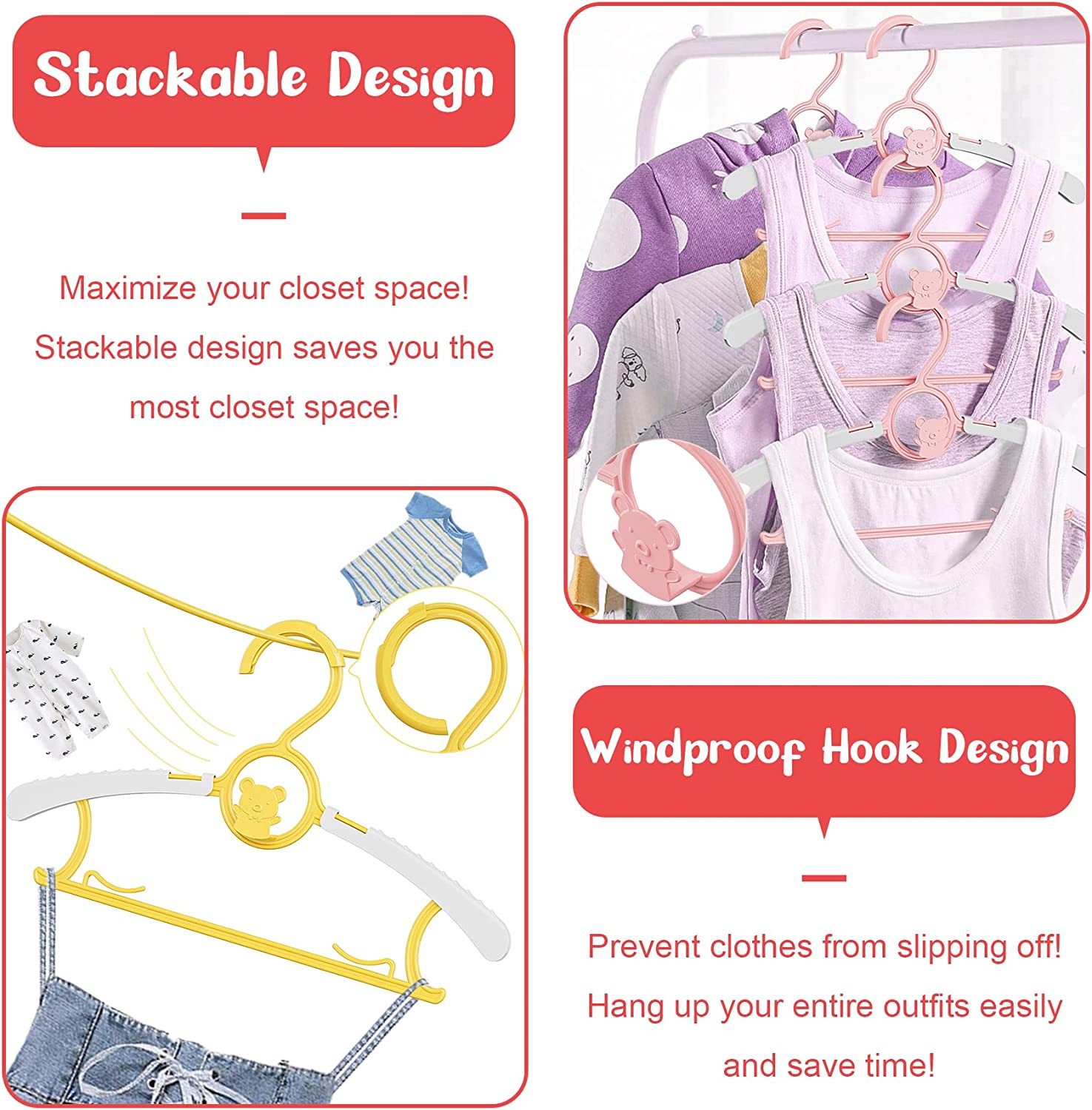 UNTIOR Non-slip Baby Clothes H - огляд і ціна Baby Nursery Wardrobe