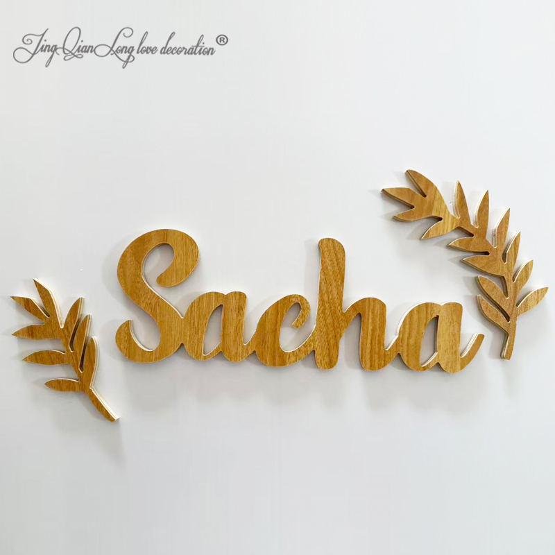 Custom Wooden Nameplate Person - огляд і ціна Baby Nursery Name Letters