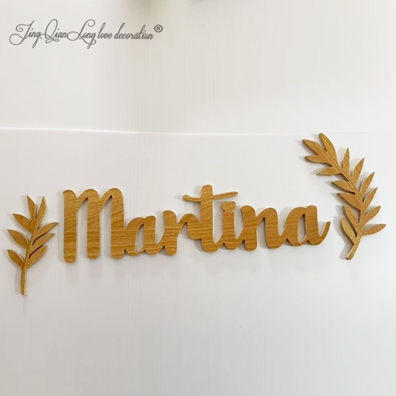 Custom Wooden Nameplate Person - огляд і ціна Baby Nursery Name Letters