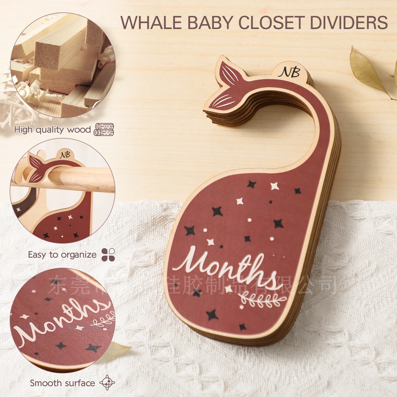 Wooden Baby Clothes Dividers W - огляд і ціна Baby Nursery Wardrobe