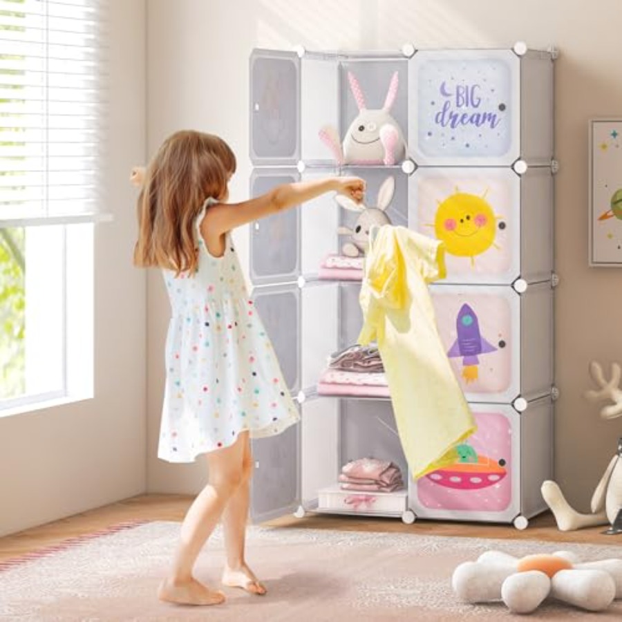 Wardrobe Kid Closet Portable B - огляд і ціна Baby Nursery Wardrobe