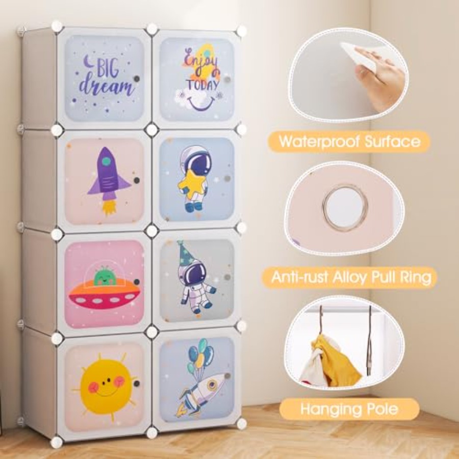 Wardrobe Kid Closet Portable B - огляд і ціна Baby Nursery Wardrobe
