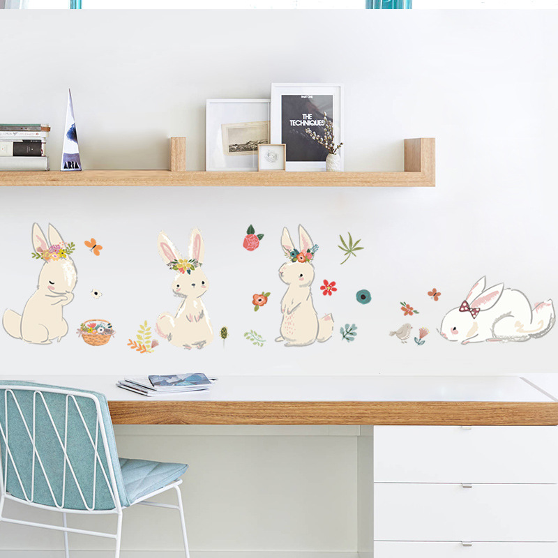 Cartoon Bunny Wall Stickers Ki - огляд і ціна Baby Nursery Murals