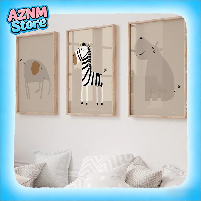 Lion Tiger Elephant Giraffe Ju - огляд і ціна Baby Nursery Jungle Animals