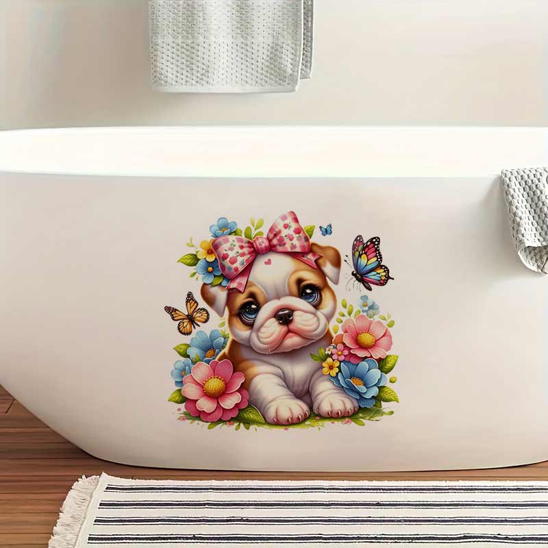 Flower and Dog Wall Sticker Ba - огляд і ціна Baby Nursery Murals