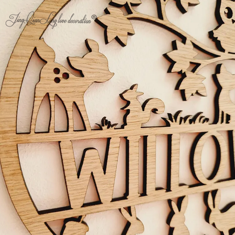 Woodland Name Sign for Baby Nu - огляд і ціна Baby Nursery Name Letters