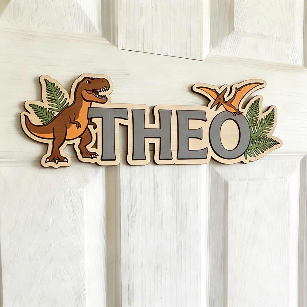 Personalized Dinosaur Name Sig - огляд і ціна Baby Nursery Name