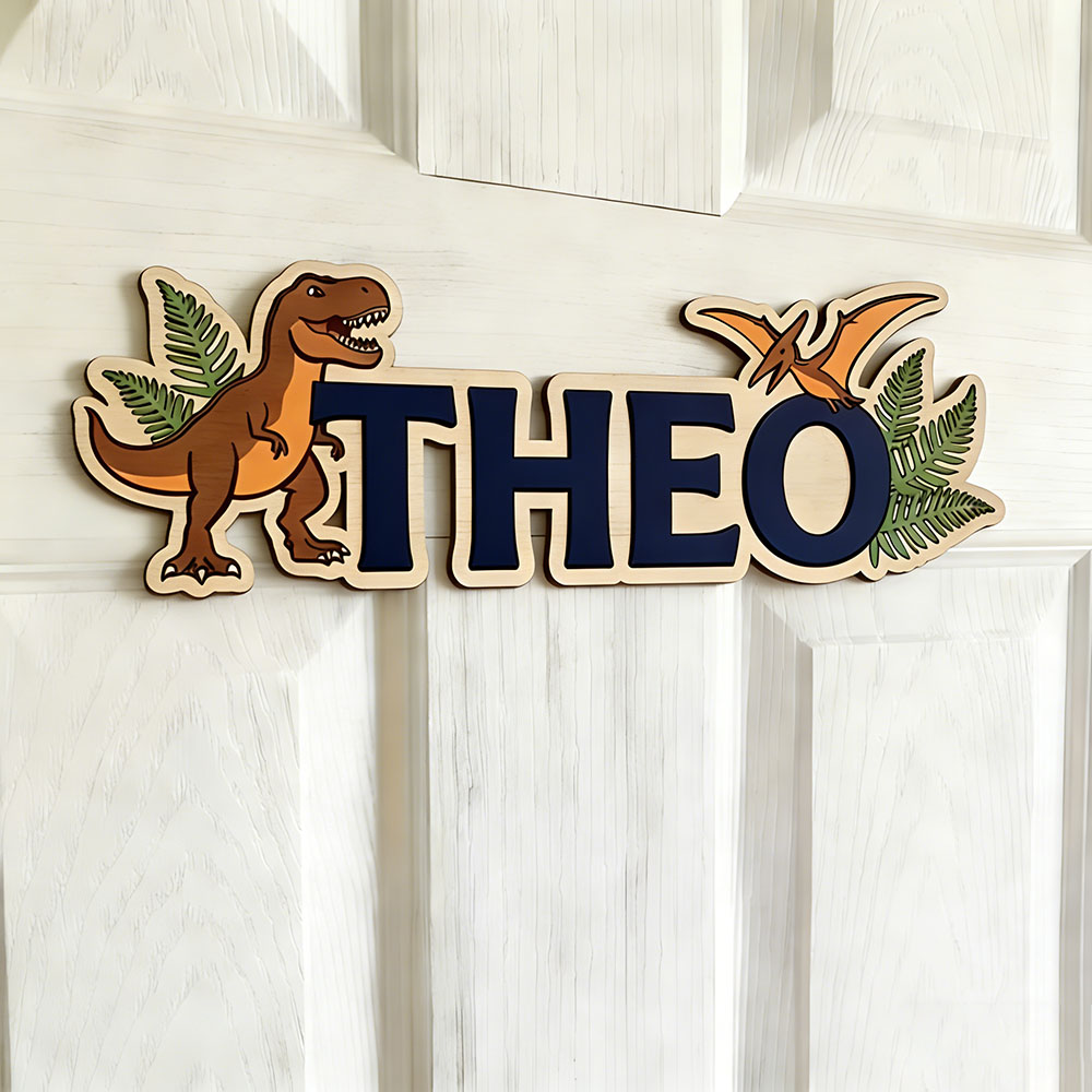 Personalized Dinosaur Name Sig - огляд і ціна Baby Nursery Name