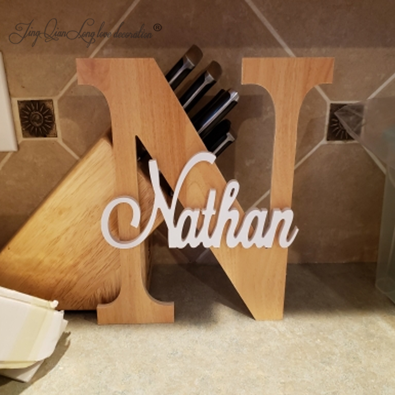 Custom Wooden Name Sign  Baby  - огляд і ціна Baby Nursery Name Letters