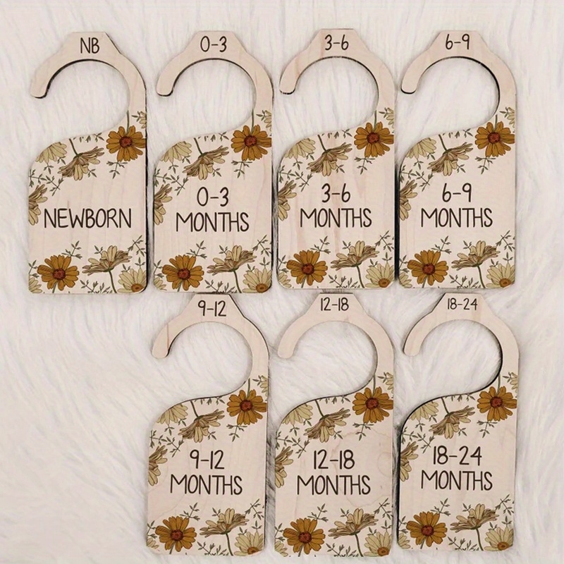 7pcs Vintage Daisy Baby Wood C - огляд і ціна Baby Nursery Wardrobe