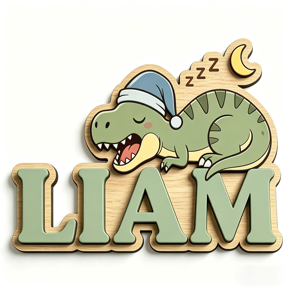 Personalized Sleepy Dinosaur N - огляд і ціна Baby Nursery Name